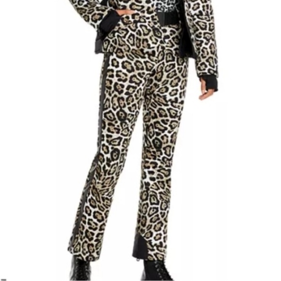 Goldberg Leopard Ski Print Women's Pants - Picture 2 of 4
